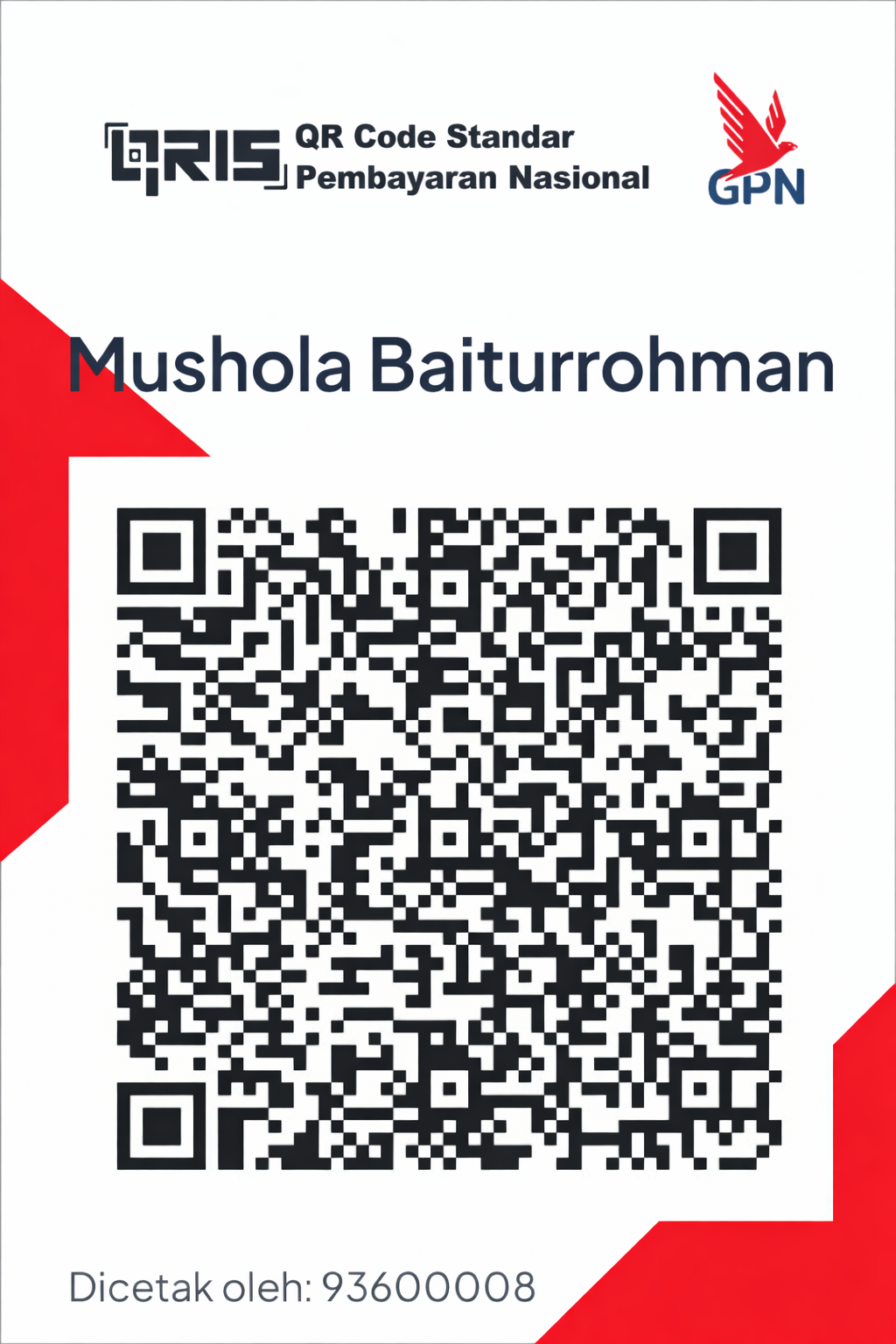 QRIS Mushola Baiturrohman